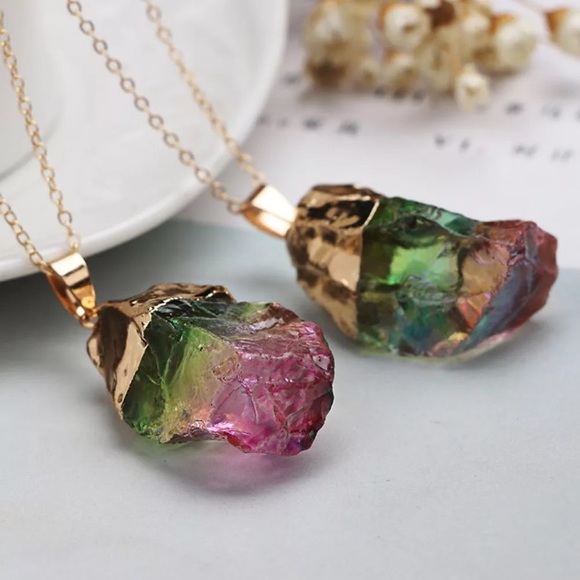 Anthropologie Jewelry - Bohemian Multicolored Stone Necklace